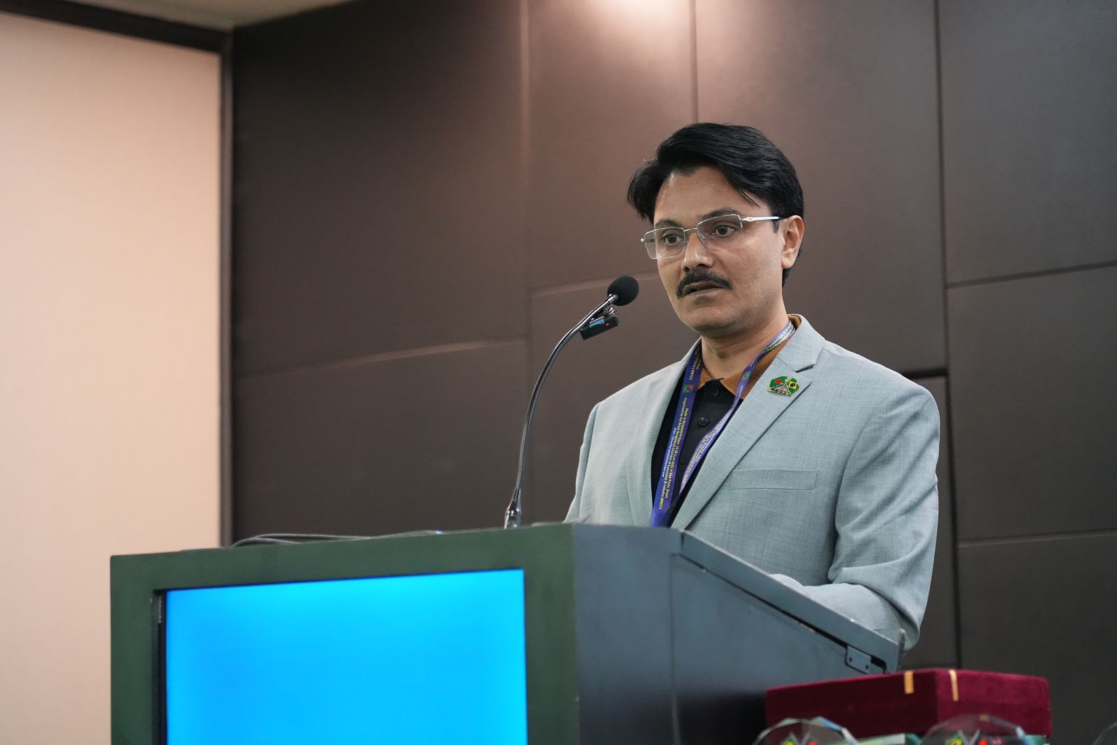 Md. Saiful Alam, Vice President of BBCCI, speaking at the expo